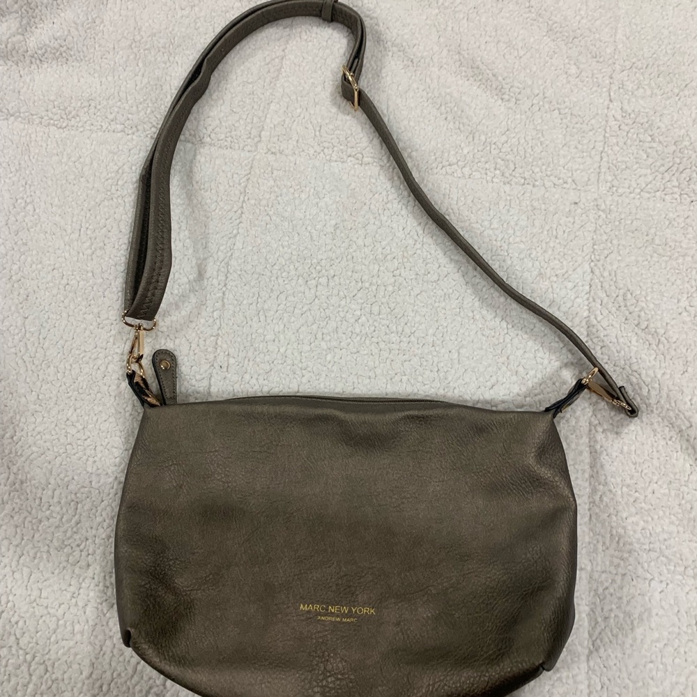 Marc New York soft metallic hobo shoulder bag